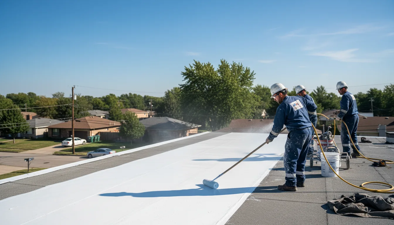 Commercial roof coating in Windom, TX near me